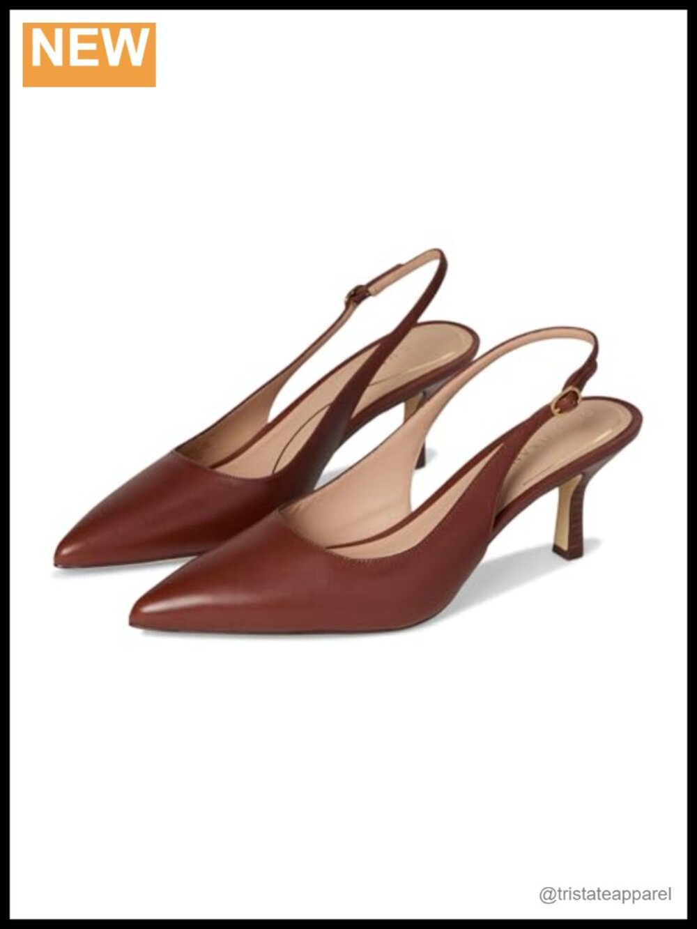 Cole Haan Hansell Slingback Pump Leather Closed Toe Comfort Business Casual